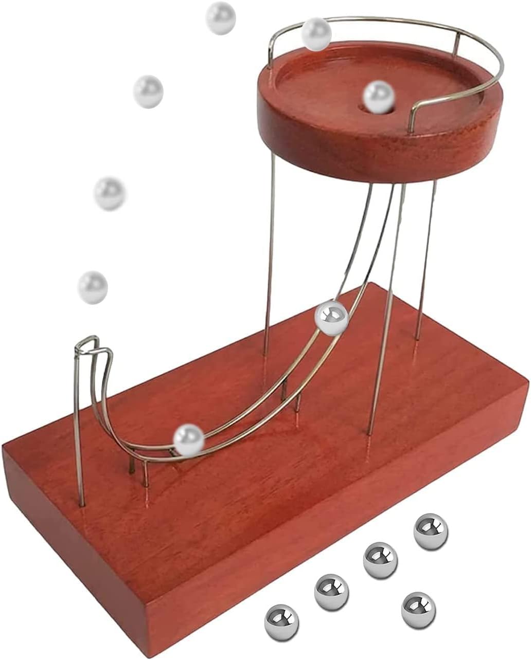 Kinetic Art Perpetual Motion Machine, Science Physics Toys,Non-Stop Rolling Ball Toys,Automatic Swing Motion Perpetual,Child's Education Science Kits,Desktop Decoration Gift for Children and Adults Brand: NCCTRW