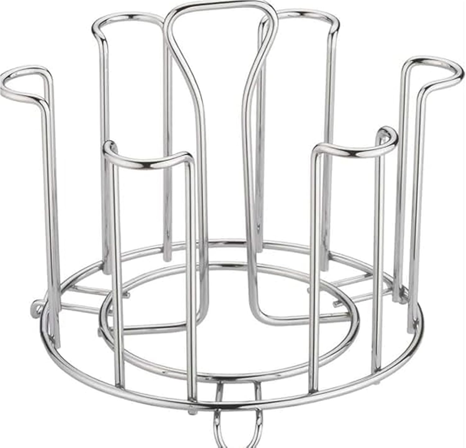 Sulfar Stainless Steel Glass Stand Glass Stand Glass Holder for Kitchen Dining Table (6 Glass Stand) Design 2